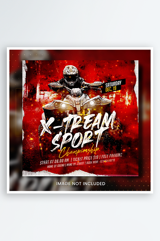 摩托车PSD分层设计素材-众图网