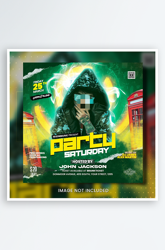 派对夜店演出PSD分层设计素材-众图网