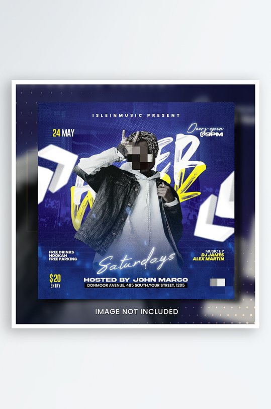 派对夜店演出PSD分层设计素材-众图网