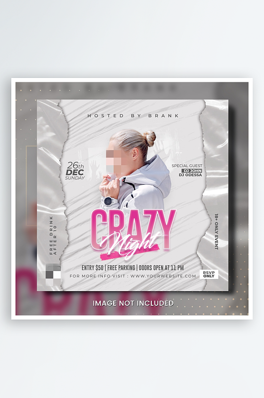 夜店派对PSD分层设计素材-众图网