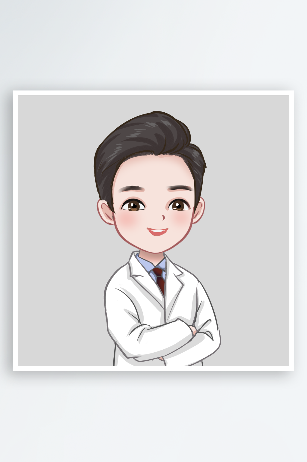 醫(yī)院醫(yī)生小插畫向導卡通醫(yī)生素材