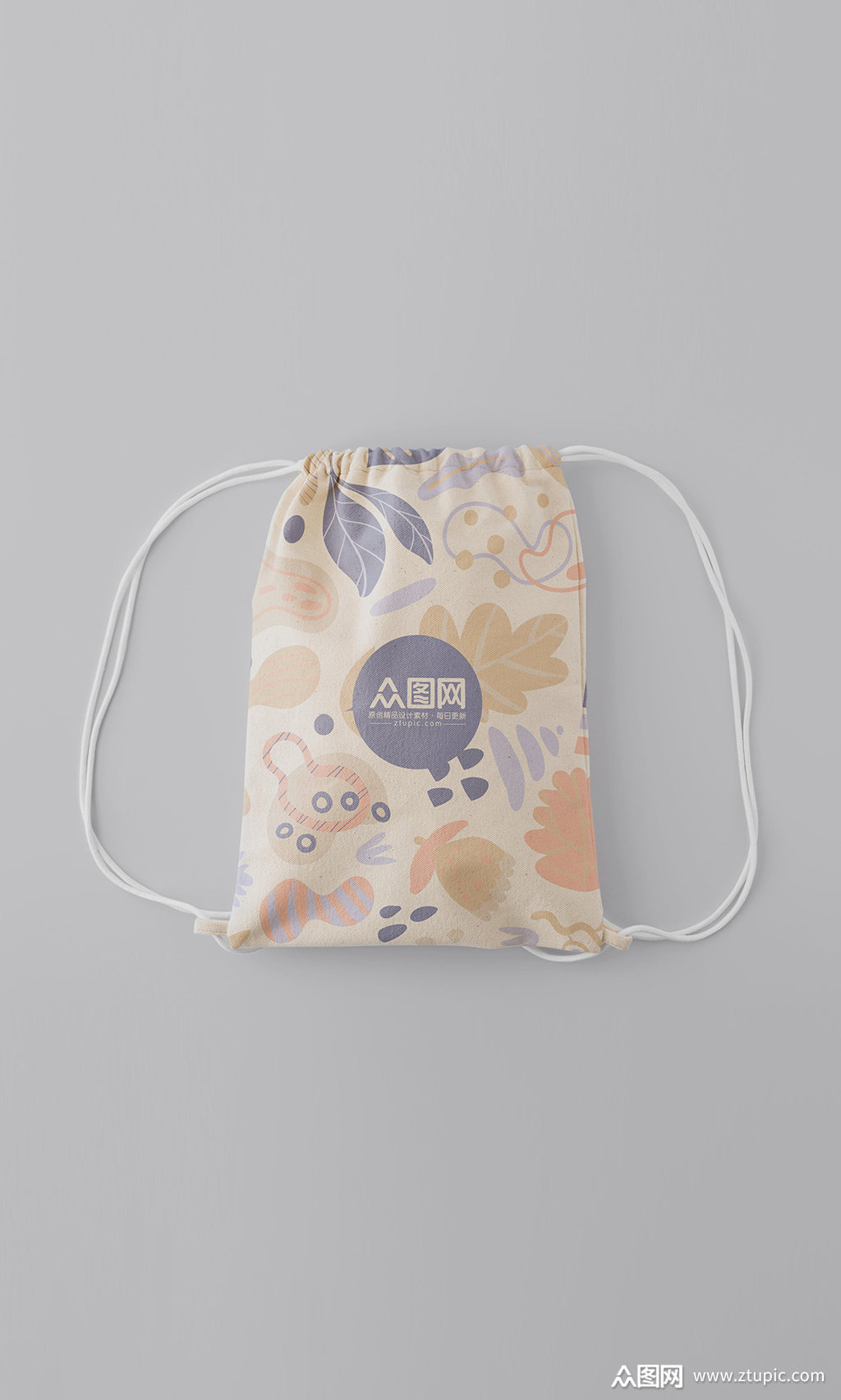 高端束口袋布袋布背包展示样机