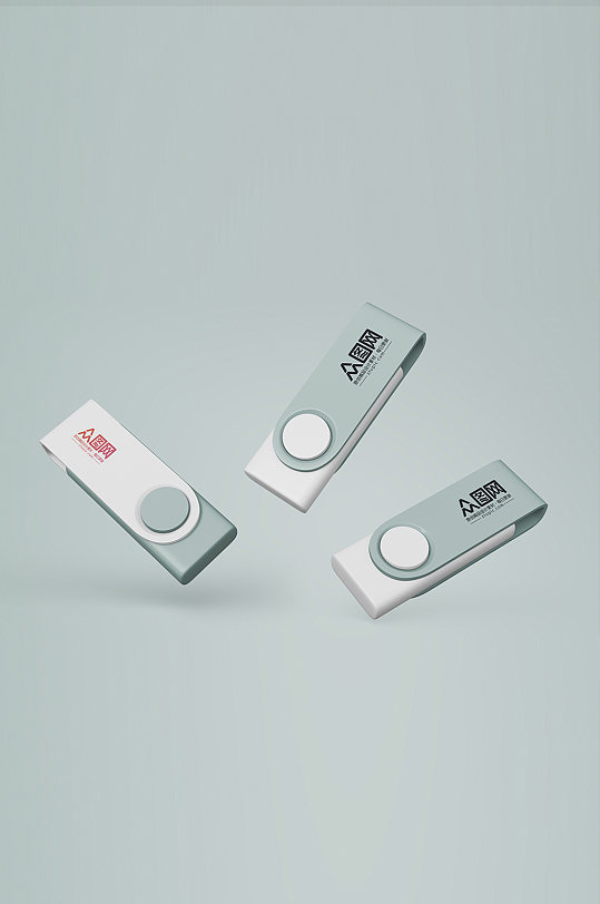 高端U盘logo展示样机-众图网