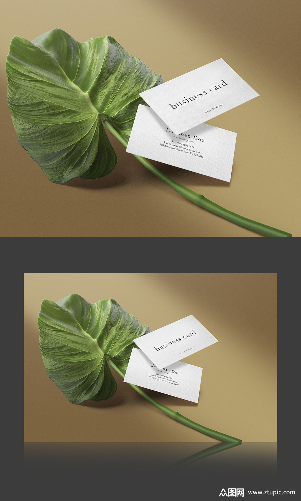 简约清新名片展示样机模板下载-编号2842506-众图网