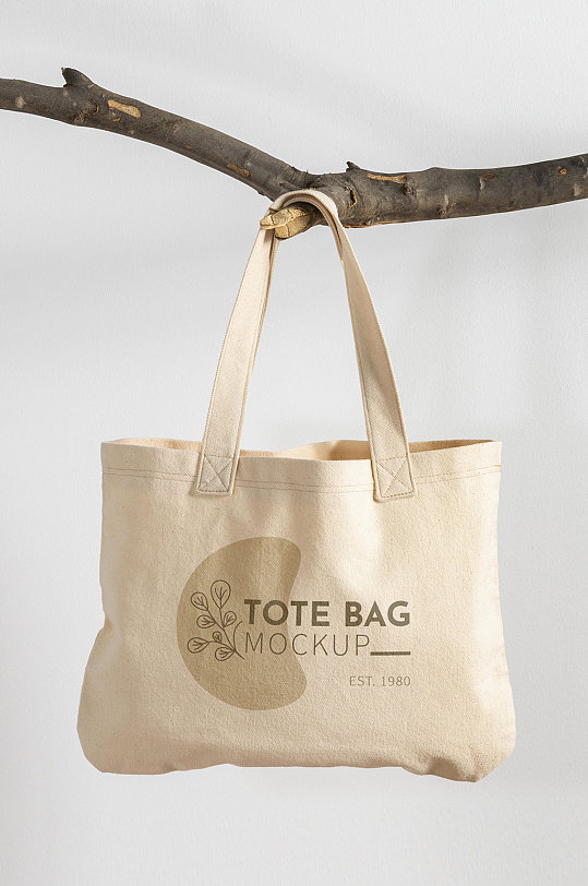 高端简约手提袋布袋展示样机