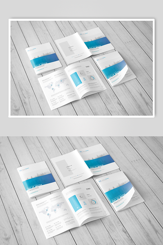 高端画册宣传册书籍样机-众图网