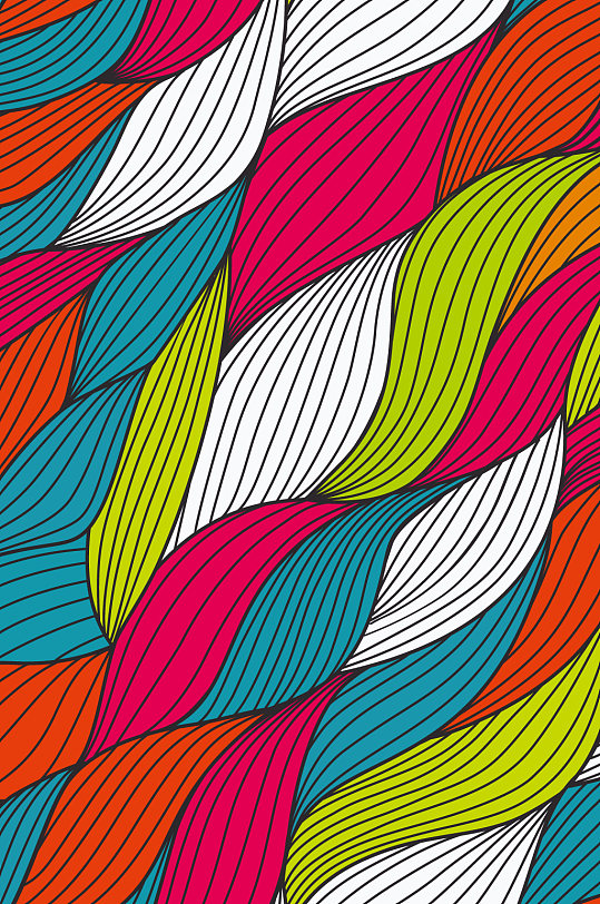 创意面条绳子纹路交织