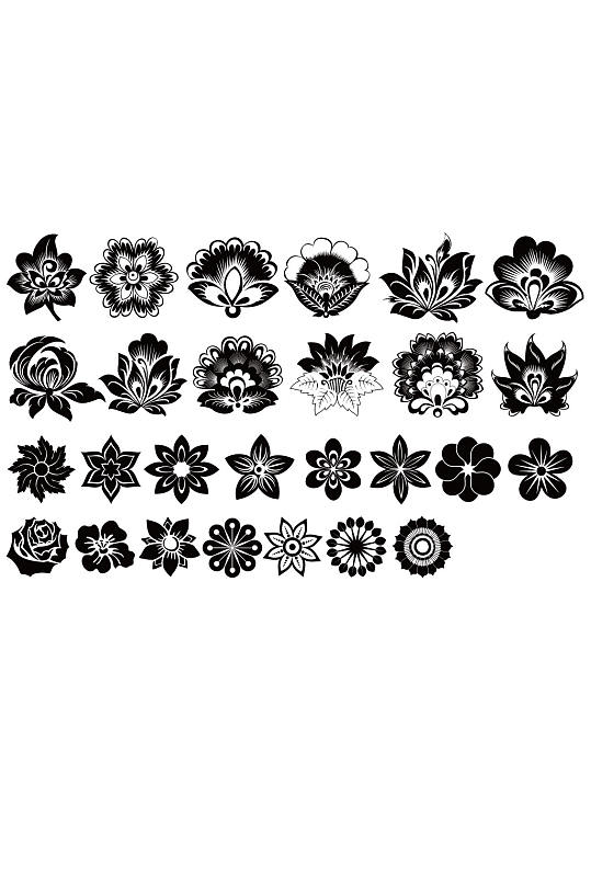 花瓣花纹花剪纸种花