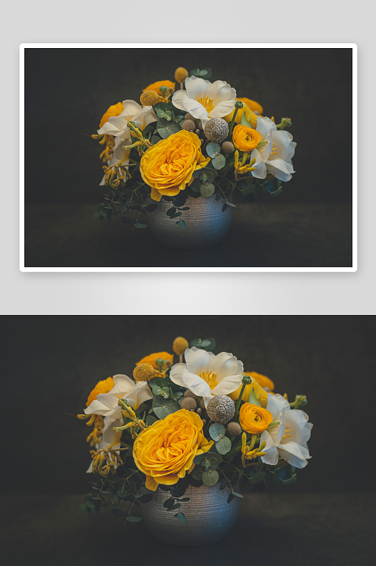 玫瑰花花束主题背景高级感素材