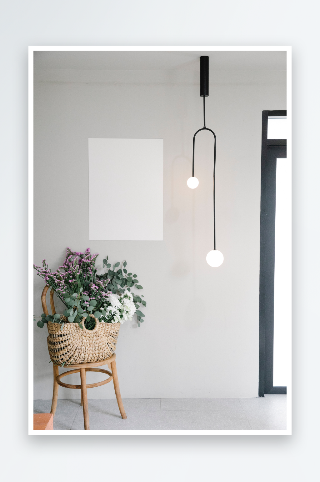 花束主题背景高级感素材