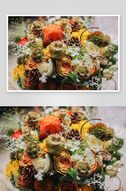 花束主题背景高级感素材