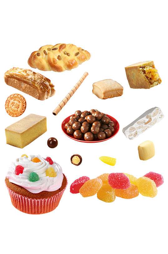 多款真实奶油糖果甜品食物素材免抠元素