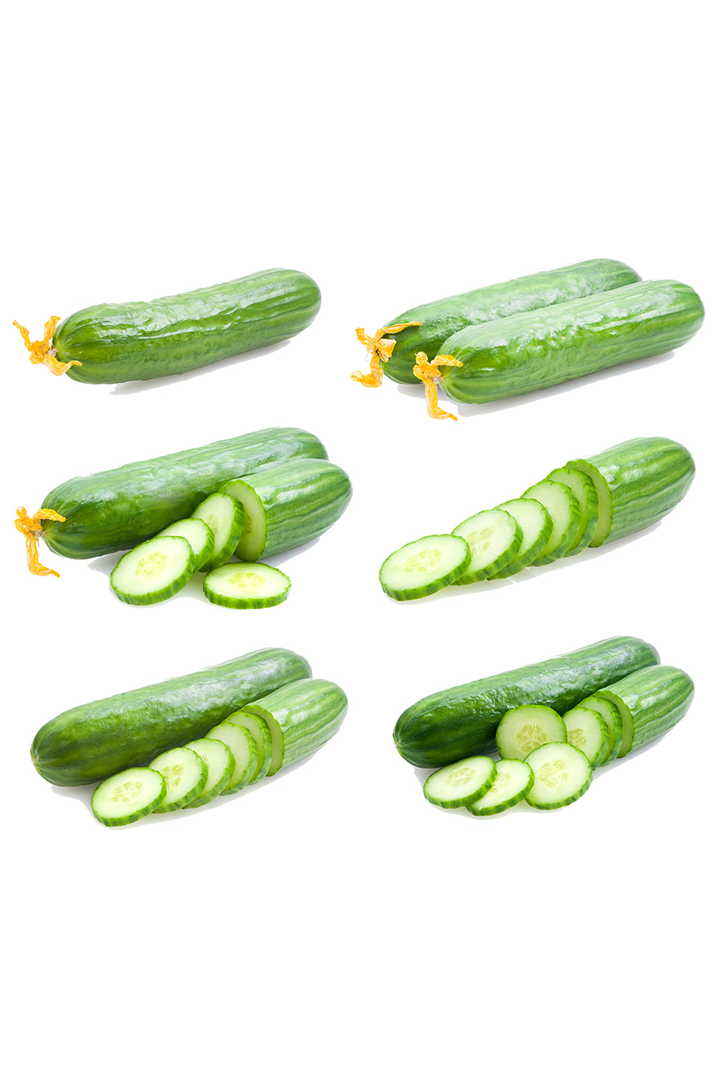 多款拍摄蔬菜黄瓜美食多角度素材免抠元素素材