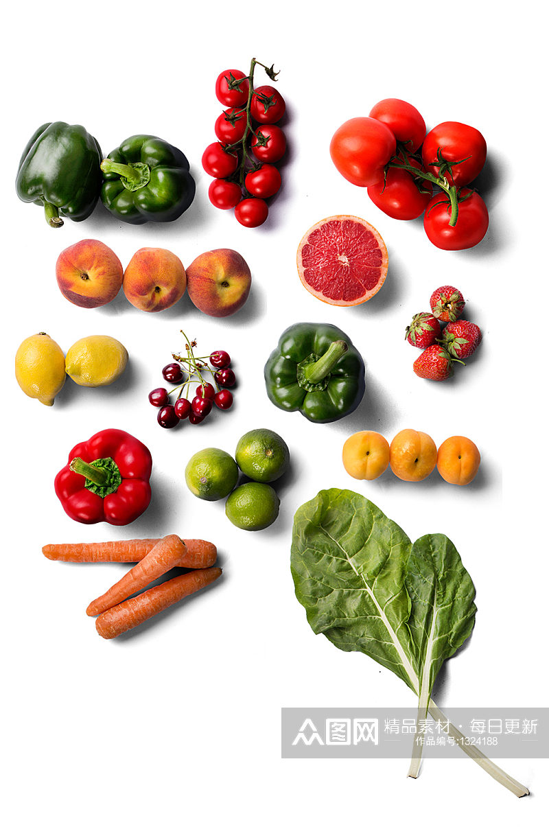 高清水果蔬菜胡萝卜免抠元素素材