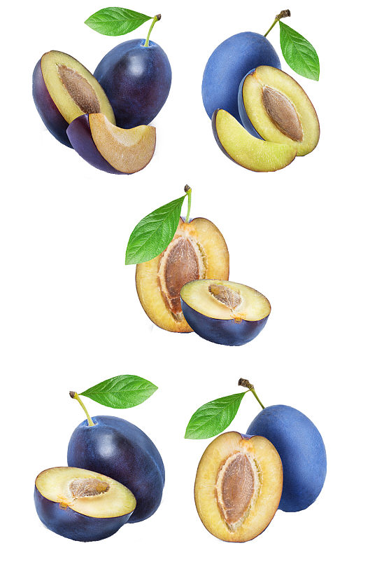水果中的西梅多角度免抠元素