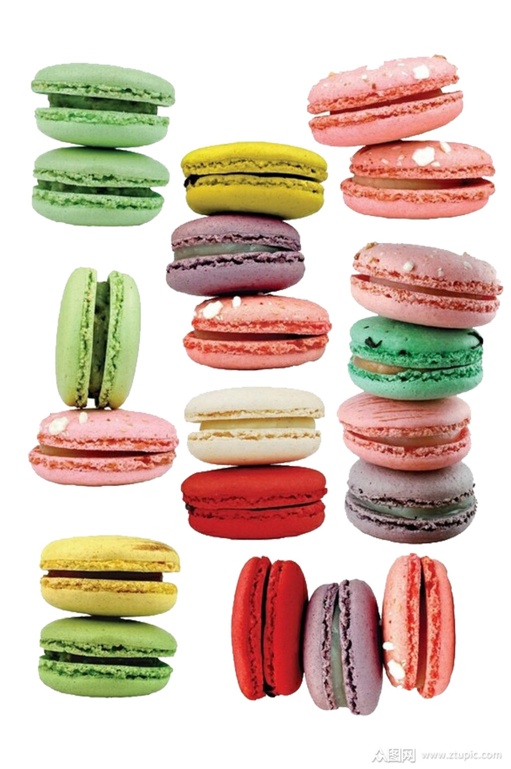 多款拍摄创意马卡龙甜点食物素材模板下载-编号1333274-众图网