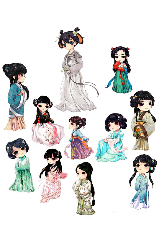 国潮汉服人物图片-国潮汉服人物素材下载-众图网