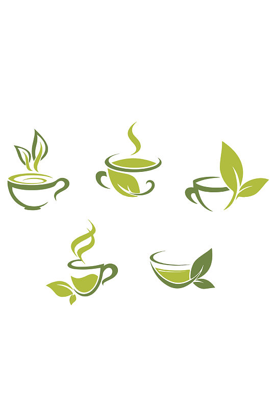 绿茶icon矢量图标素材元素免抠元素