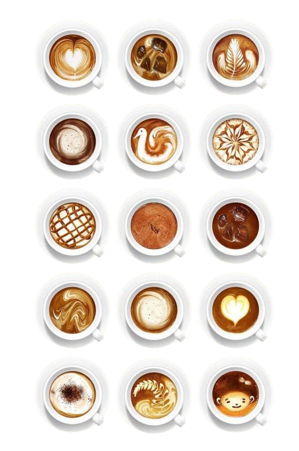 多卡咖啡拉花卡布奇诺免抠元素