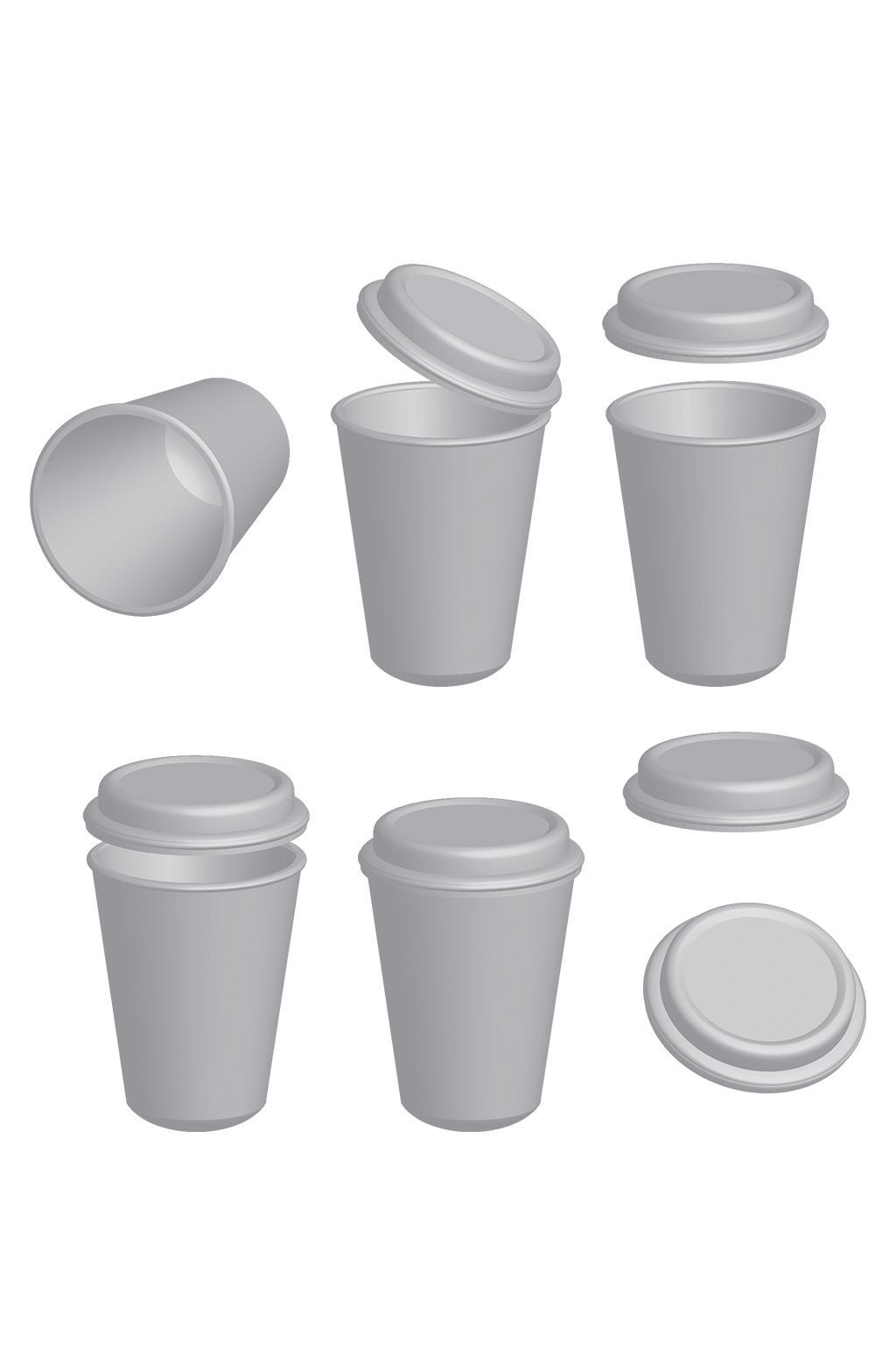 矢量一次性水杯效果图免抠元素模板下载-编号1384181-众图网