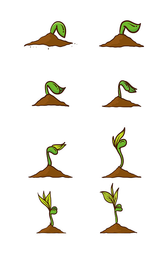 种子发芽插画图片-种子发芽插画素材下载-众图网