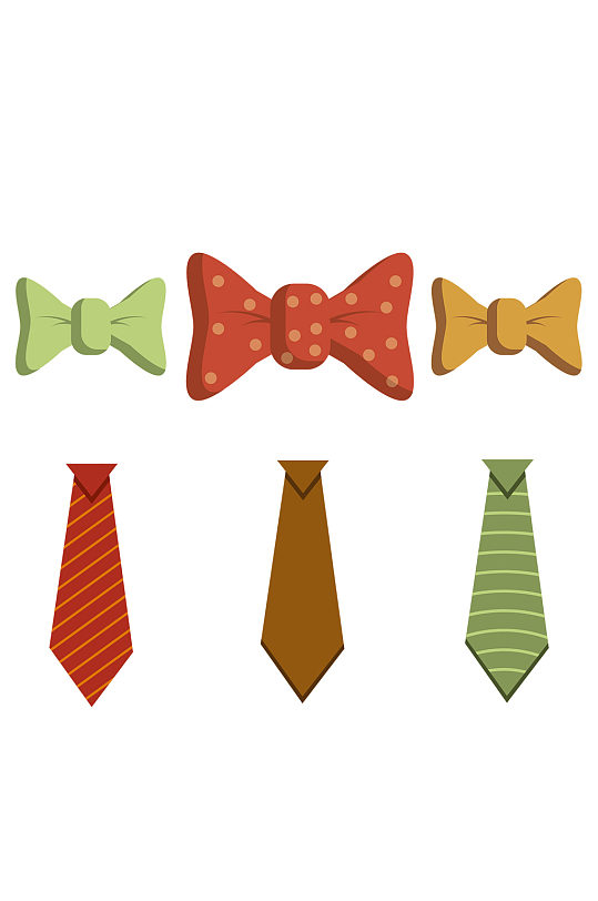 矢量图领带蝴蝶结免抠元素