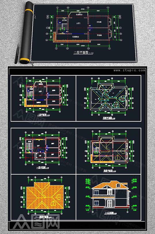 别墅建筑设计施工图