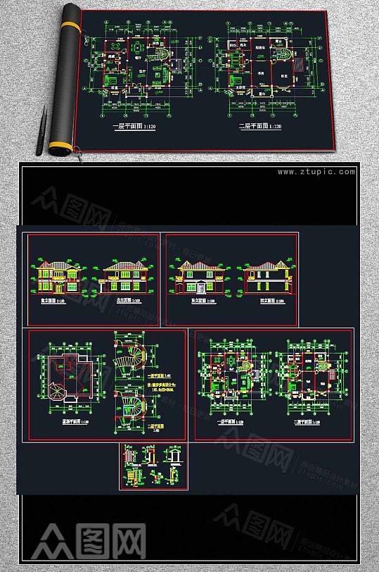 别墅建筑设计施工图