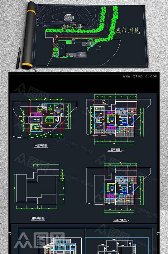 别墅建筑设计施工图