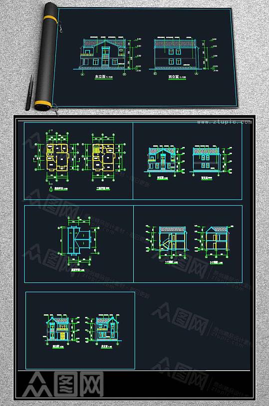 别墅建筑设计施工图