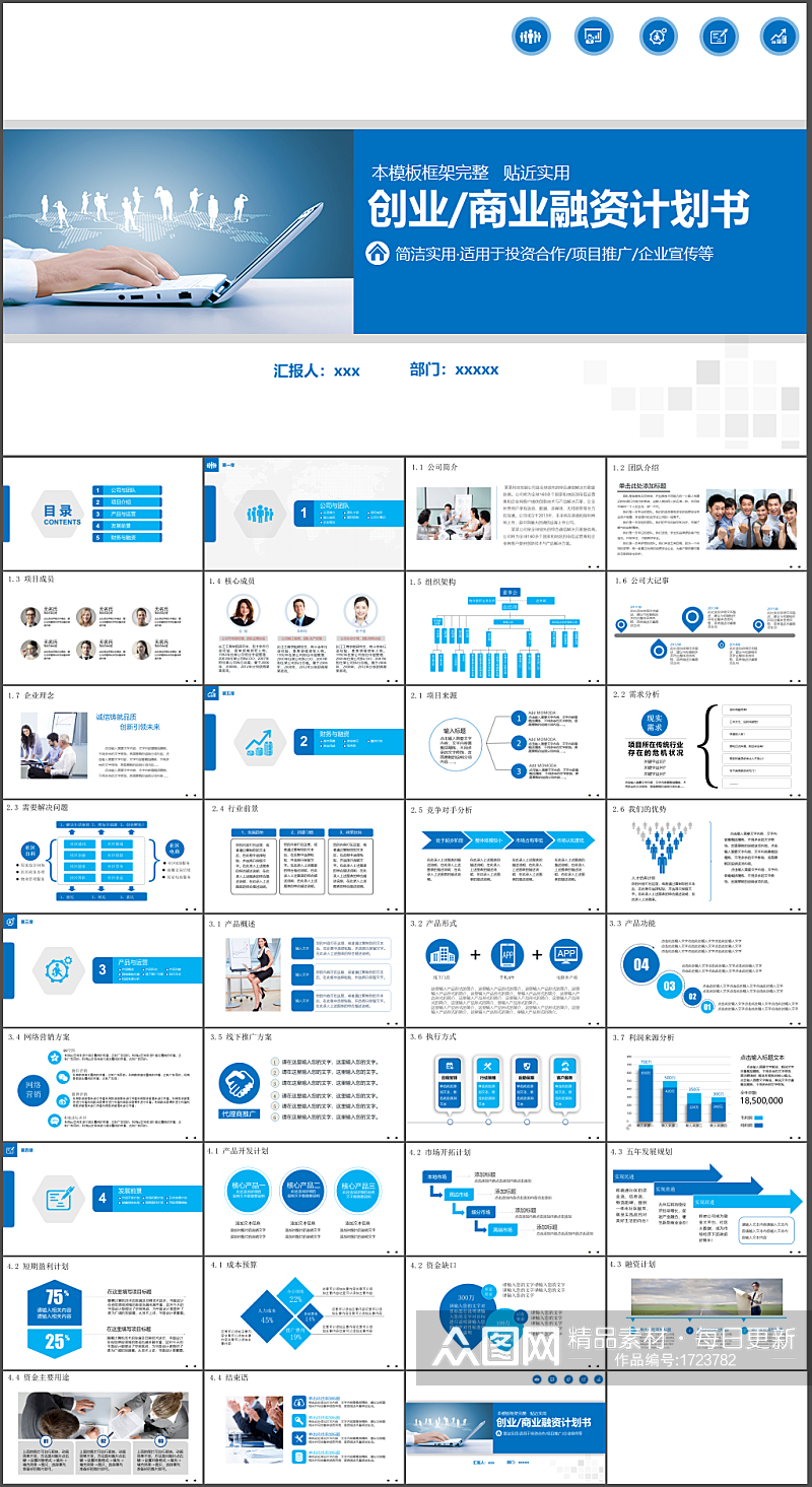 金融融资路演ppt素材