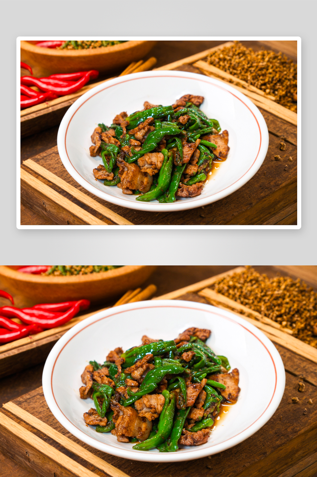 辣椒炒肉美食图片素材
