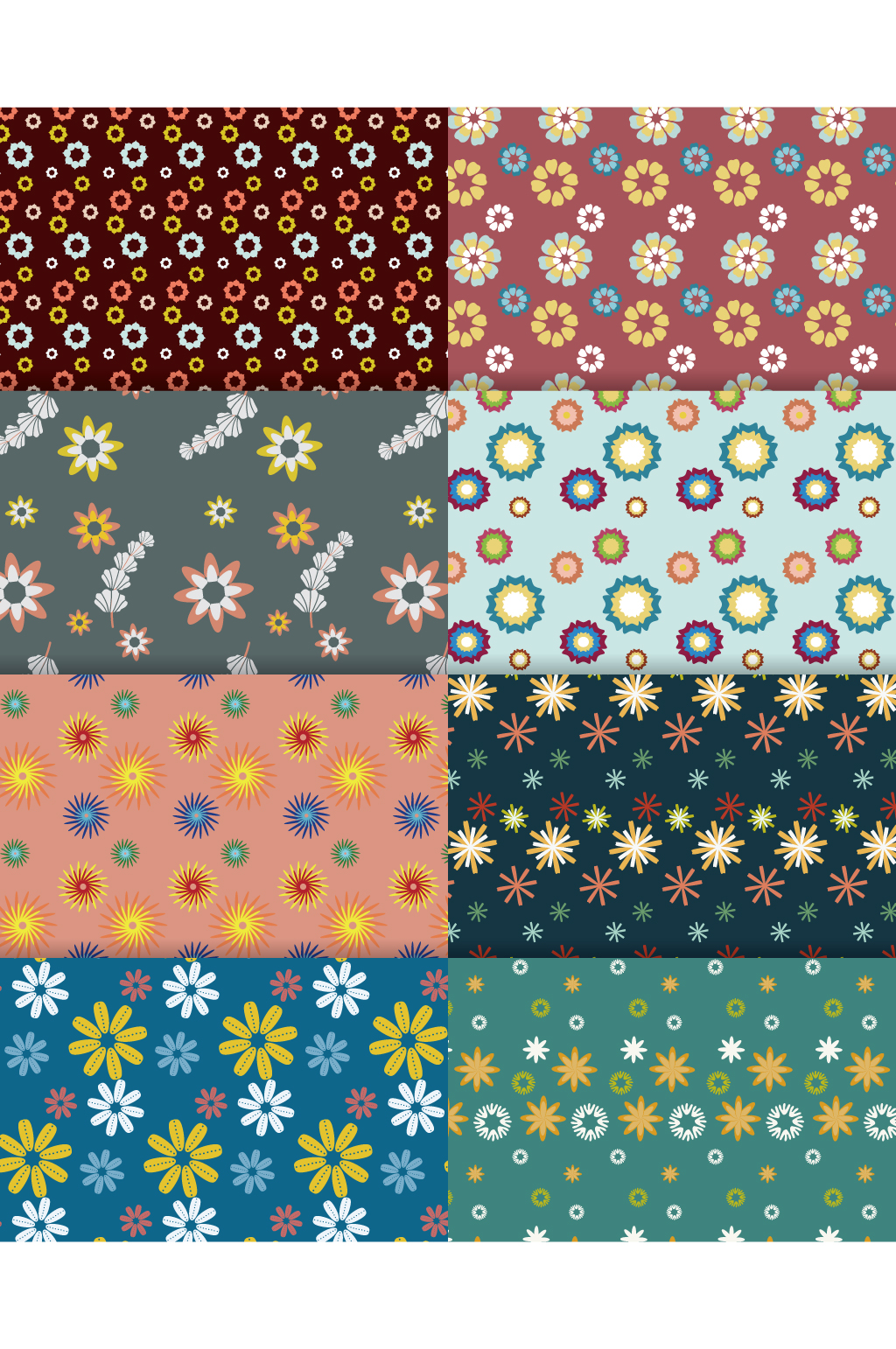 美丽的花卉图案背景素材