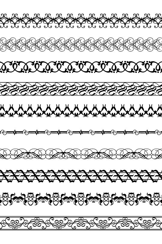 黑白蕾丝花边图案