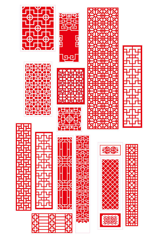 窗户花纹图案边角花框