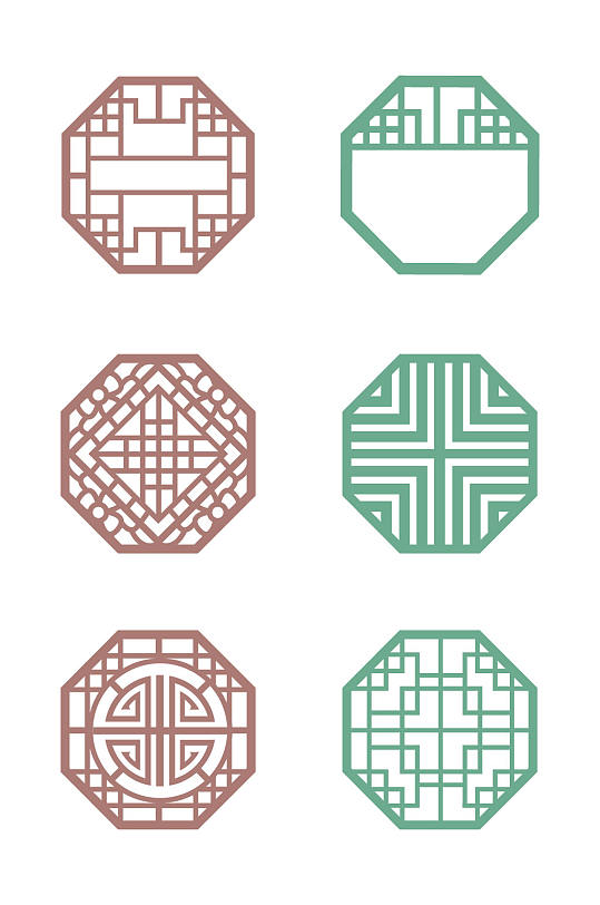 中式传统镂空图案