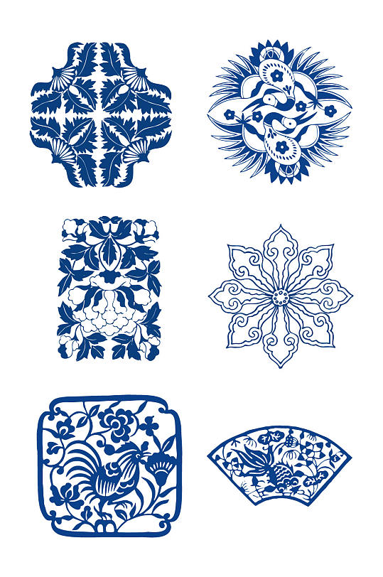 青花瓷图案花瓶花纹