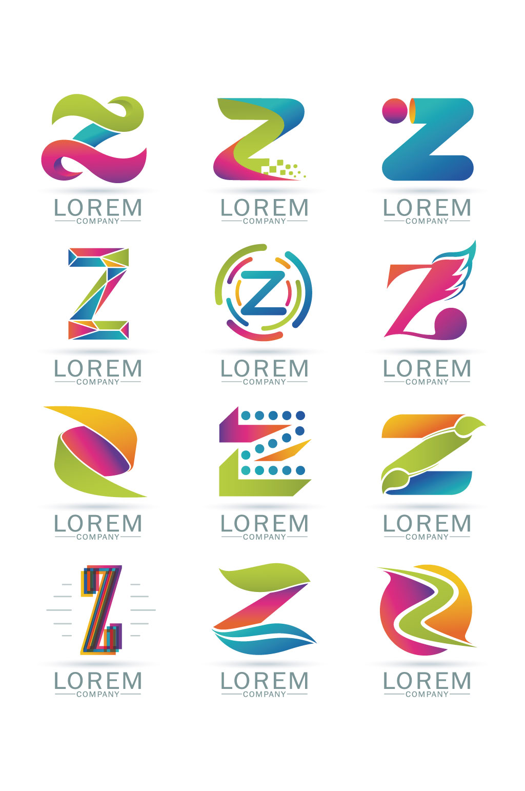 Z字母logo图案素材下载-众图网