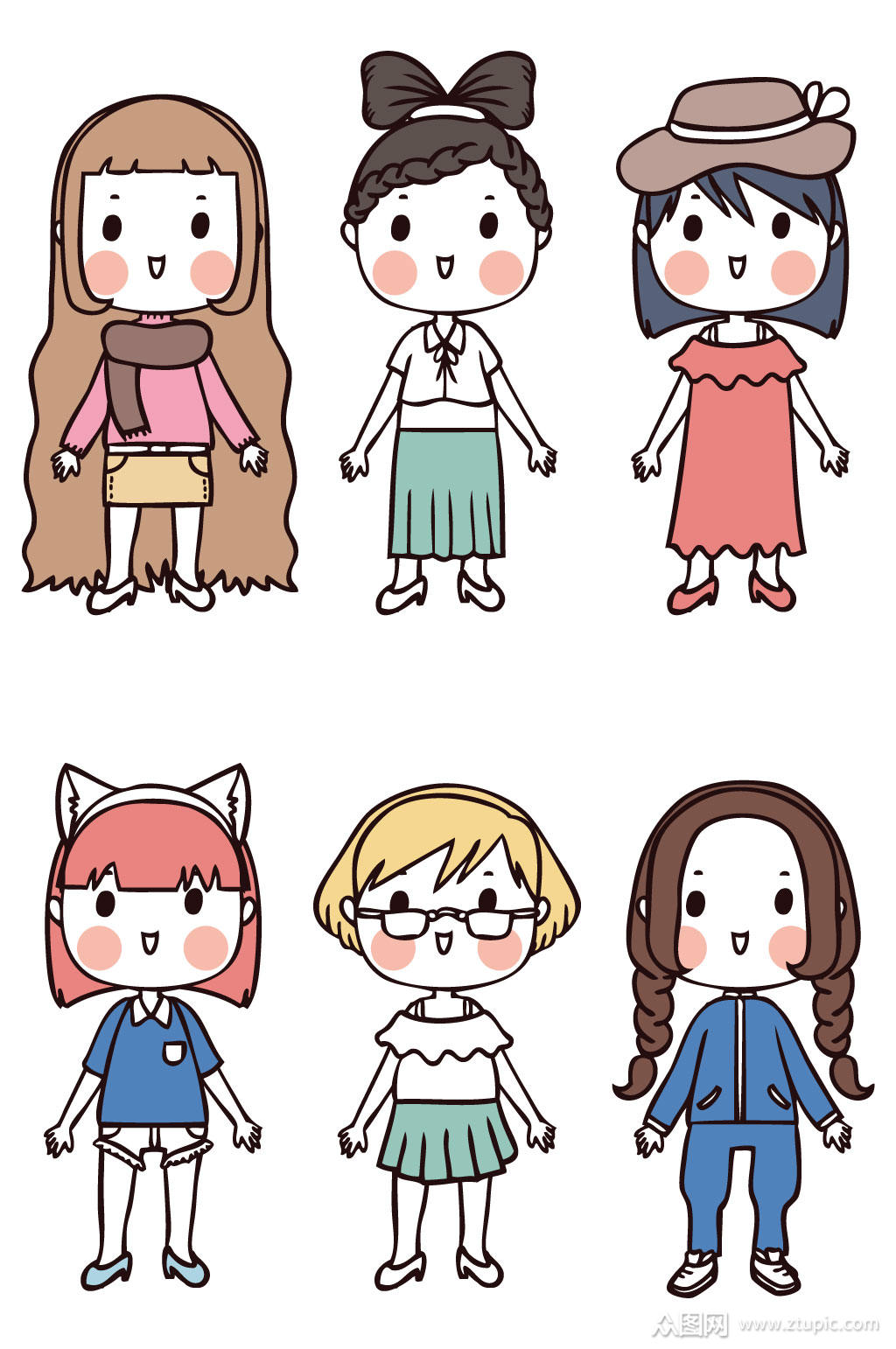 卡通形象动漫人物模板下载-编号320512-众图网