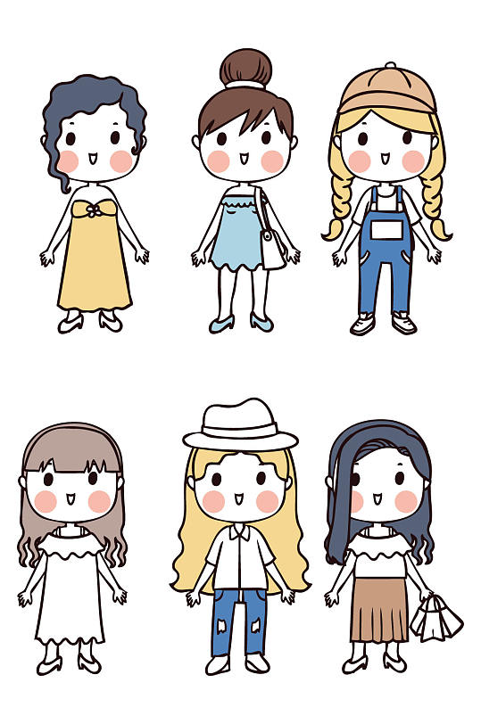 女孩创意卡通插画宣传海报立即下载卡漫画卡通人物卡通可爱立即下载