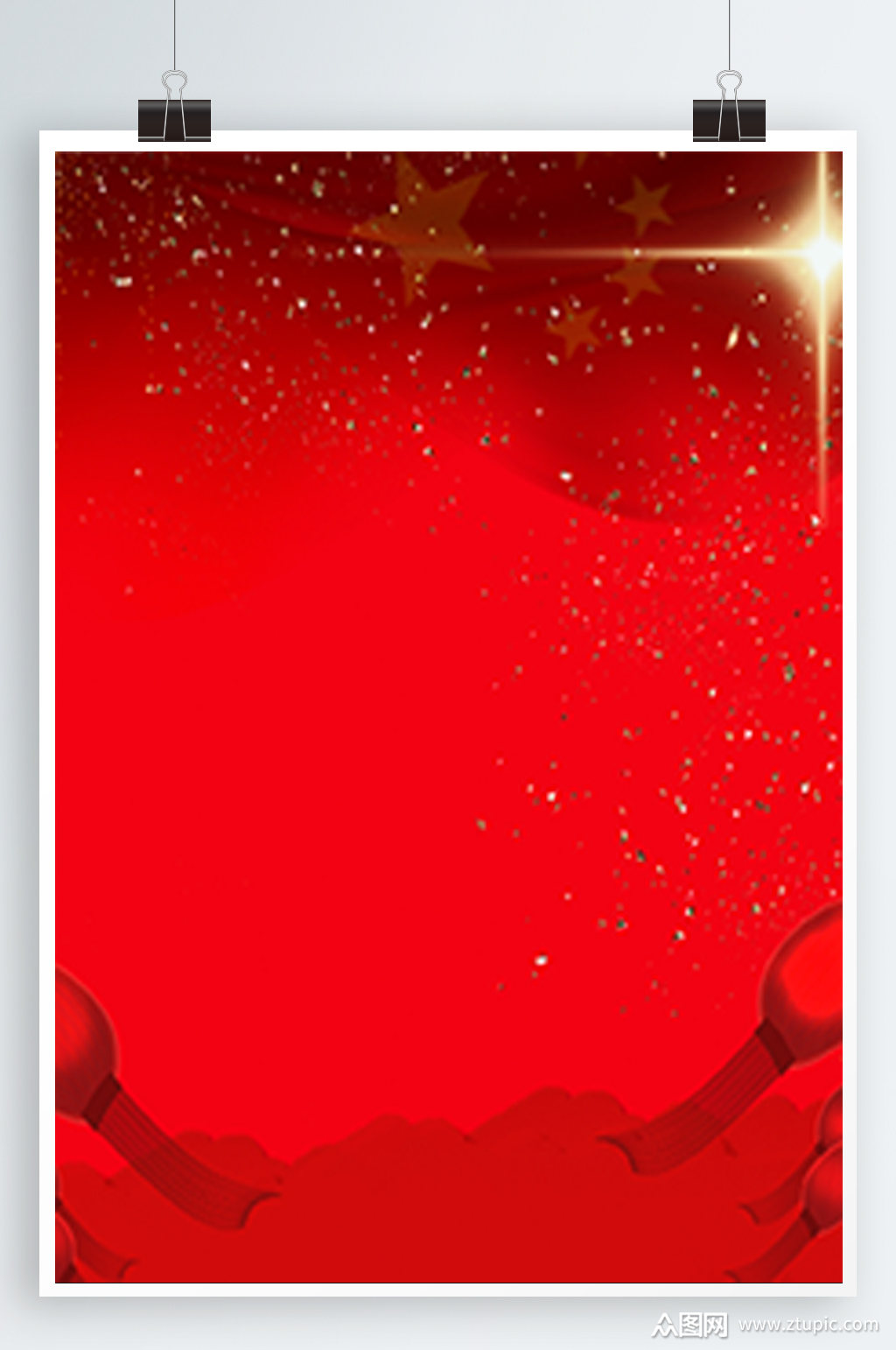 a4红色质感海报背景图片