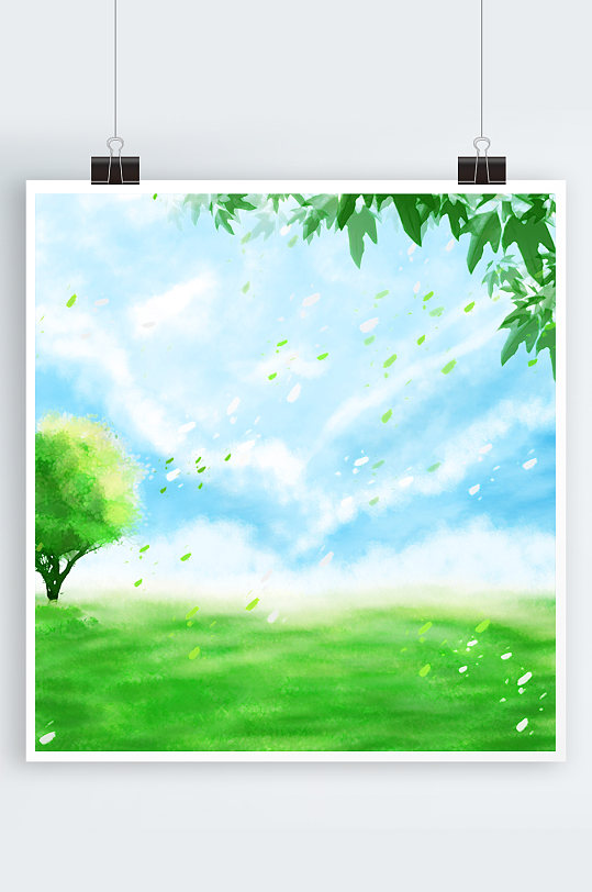 春天背景春天海报背景图-众图网