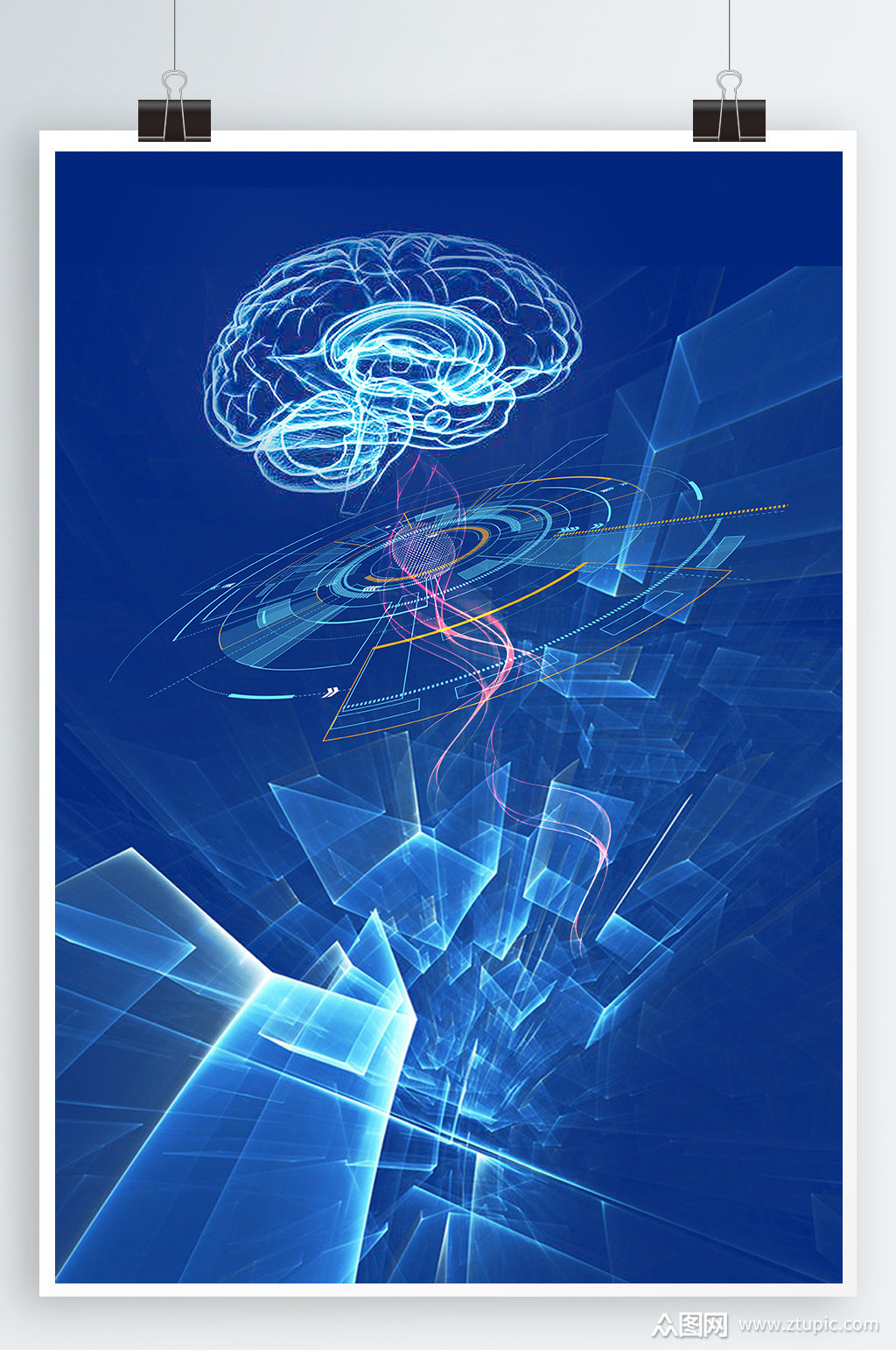 科技创新海报背景素材