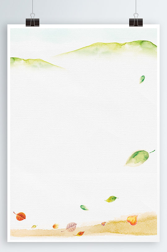 日系文艺风格浅色海报