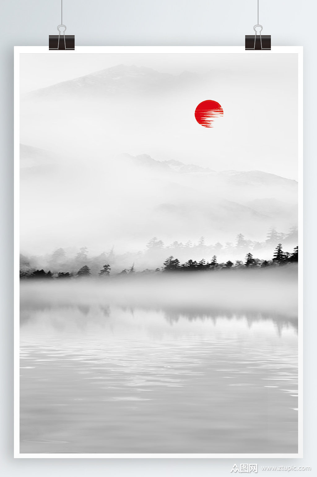 抽象水墨画山水墨韵