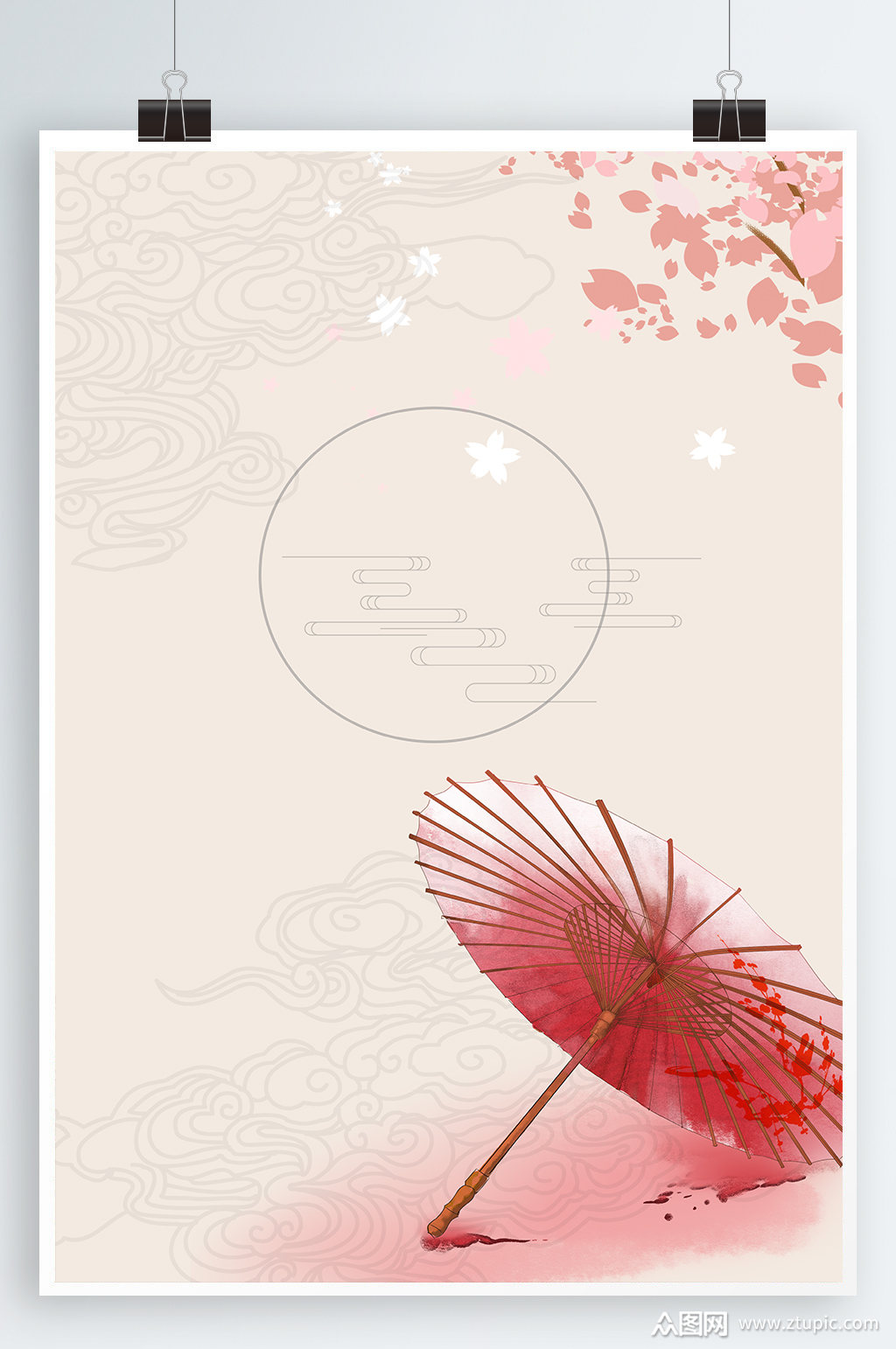 中国风背景中式海报背景模板下载-编号414756-众图网