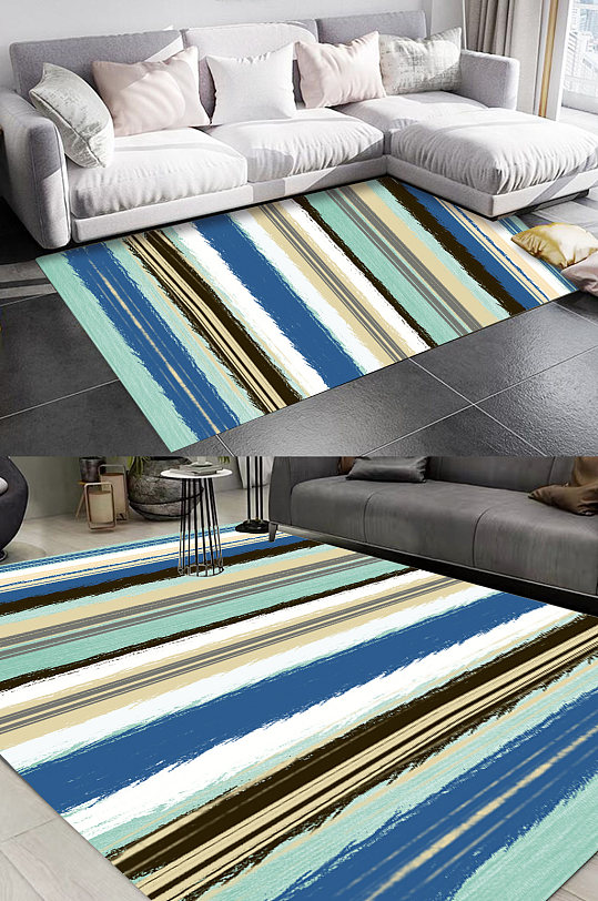 时尚条纹地毯图案-众图网