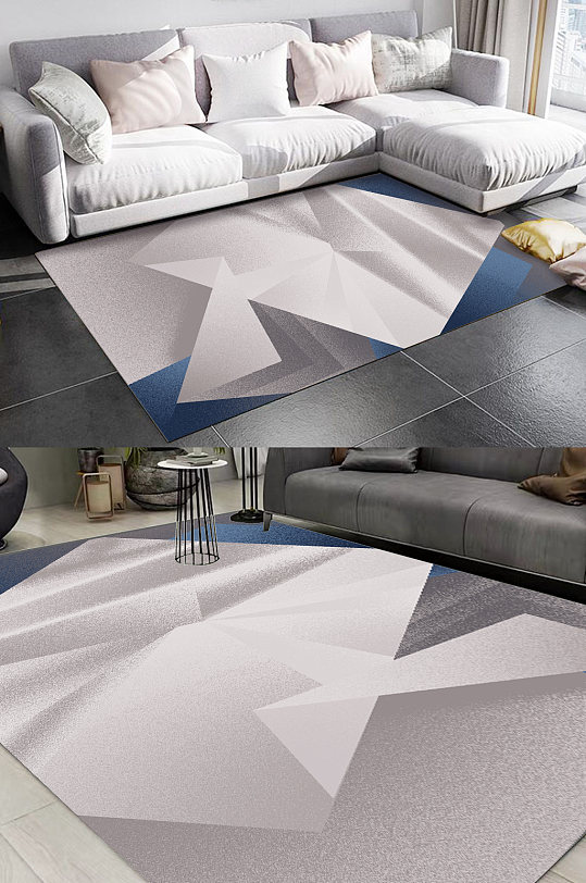渐变几何图形地毯图案-众图网