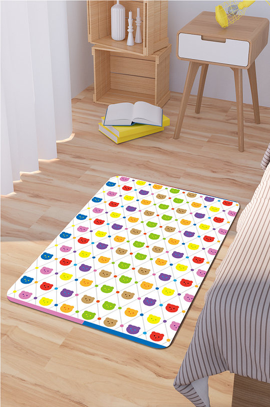 浴室地垫小清新地毯-众图网