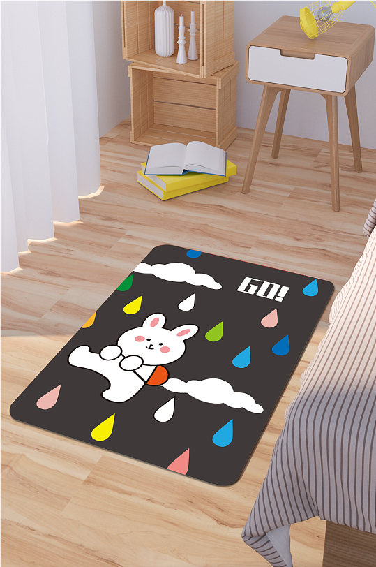 浴室地垫现代简约地毯-众图网